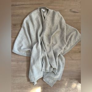 Cuyana Baby Alpaca Square Edge Cape in Gray